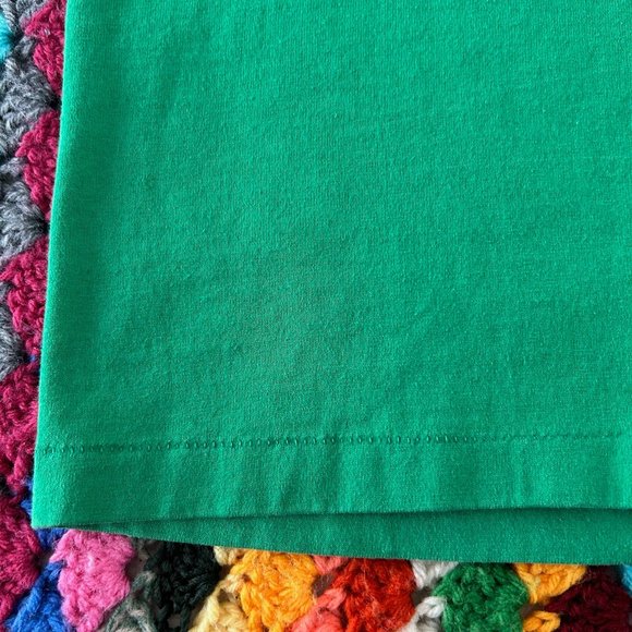 Vintage 90s Single Stitch ONEITA Blank Kelly Tee Slim Fit Unisex Solid P… - Picture 8 of 13